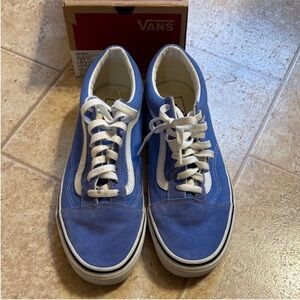 Vans Men's Classic Blue and White Sneakers